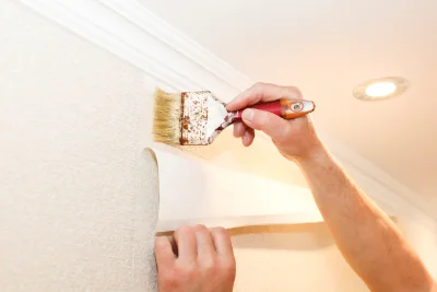Pose de papier peint à Pleudaniel — revêtements muraux et toiles de verre